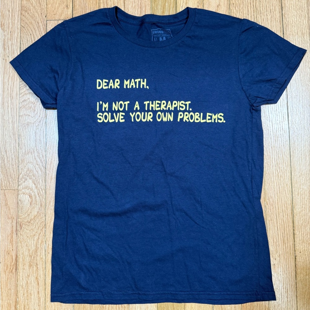 Womens Funny Math Medium T-Shirt